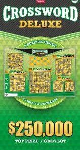 $10 Crossword Deluxe, top prize 250,000