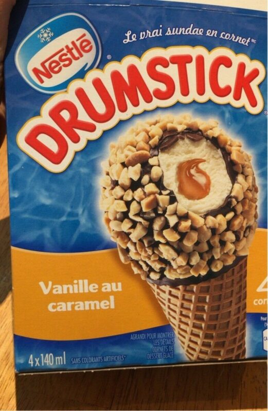 140ml Nestle Drumsticks Vanilla And Caramel Ice Cream Cone Mart31 6324