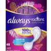 48 pcs Always radiant daily liners regular size individually wrapped