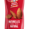 60g  Krispy kernels natural almond source of calcium iron & fiber