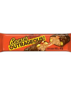 Reeses outrageous 41g milk chocolate peanut butter caramel & pcs candy