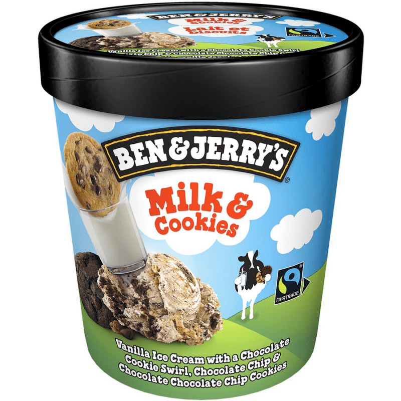 Ben & Jerry's Milk & Cookies Vanilla Ice Cream 473ml - Mart31