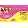 24 tablets Pepto - Bismol  5 Symptom relief  Nausea - heart burn - indigestion - upset stomach -diarrhea
