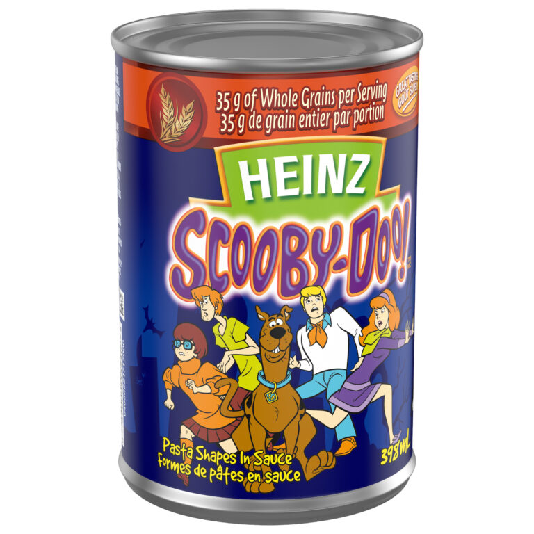 398mL Heinz scooby doo pasta shapes in tomato sauce - Mart31