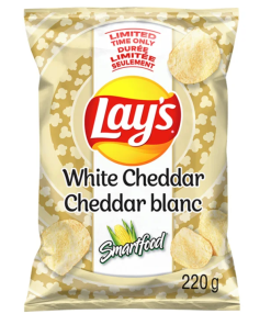 220g Lays  white cheddar  potato chips
