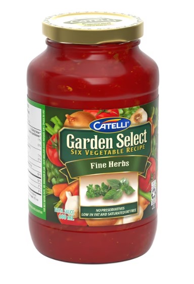 Catelli Garden select six vegetable recipe Fine herbs 600mL